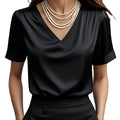 Estelle | Draperad V-ringad Blus