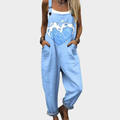 Yadira | Avslappnad Pocket Art Jumpsuit