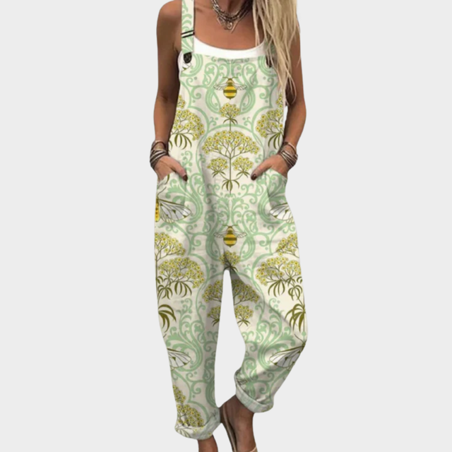 Diane | Klassisk Retro Konst Jumpsuit