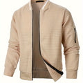 Raymond | Texturerad Zip-Up Bomberjacka