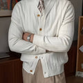 Arthur | Ribbade Knapp-up Cardigan