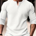 Carson | Texturerad långärmad Henley