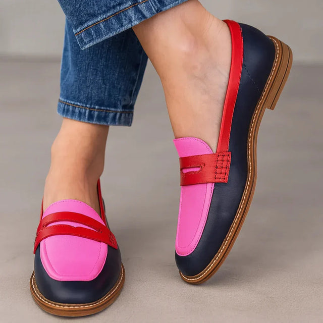 Hailey | Elegant Tvåfärgad Premium Loafers