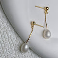 Colleen | Avslappnade Drop Pearl Örhängen