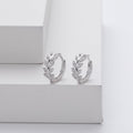 Diana | Eleganta örhängen i silver och guldblad