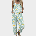 Priscilla | Avslappnad Blommig Konst Jumpsuit