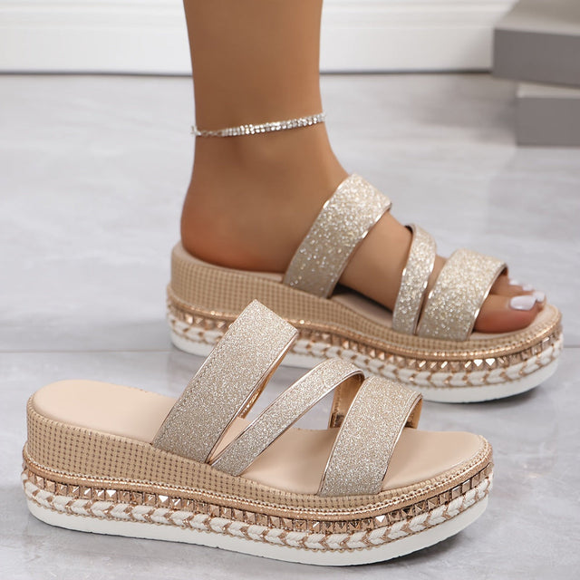 Layla | Premium Bekväm Kilklack Sandal