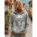 Dahlia | Skalle Uttalande Halloween Hoodie