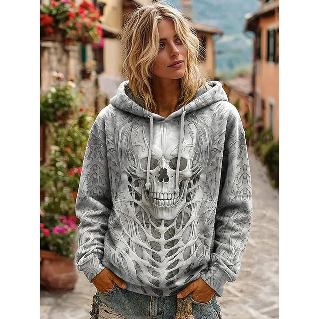 Dahlia | Skalle Uttalande Halloween Hoodie