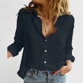 Rosanne | Avslappnad Knapp-up Blus