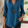 Corinne | Raffinerad V-ringad Blus