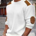 Aaron | Texturerad Elbow-Patch Pullover
