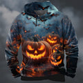Barnaby | Halloween Pumpa Tryck Hoodie