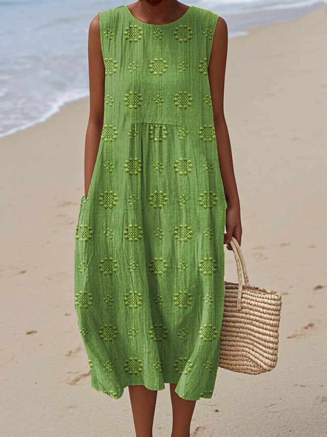 Hannah | Elegant Sommar Pocket Klänning