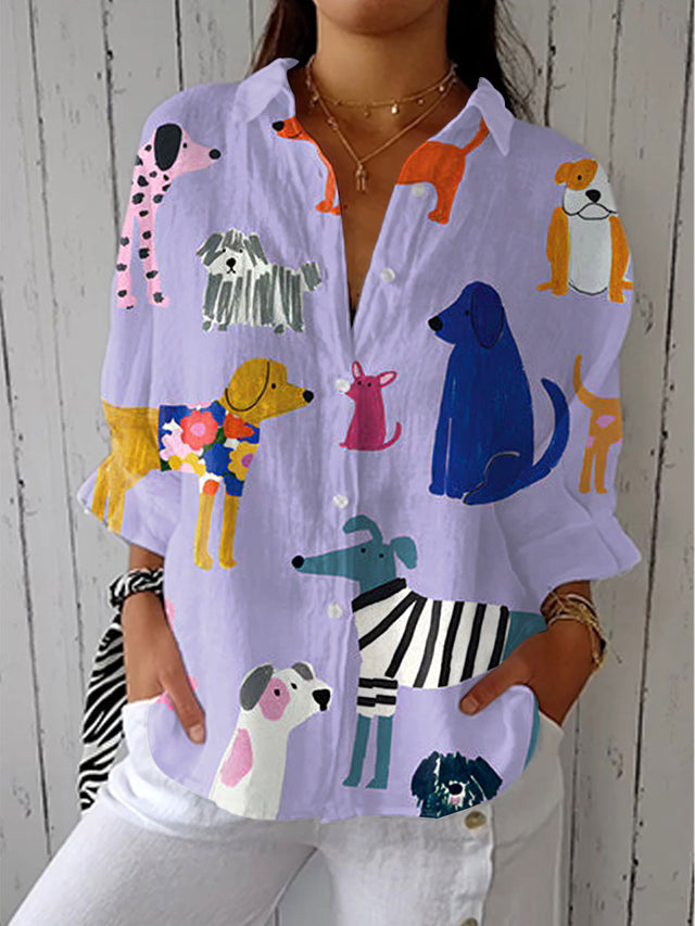 Sandra | Everyday Dog Design Knappblus