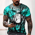 Jonah | Halloween Måne Grafisk Crew Neck T-Shirt