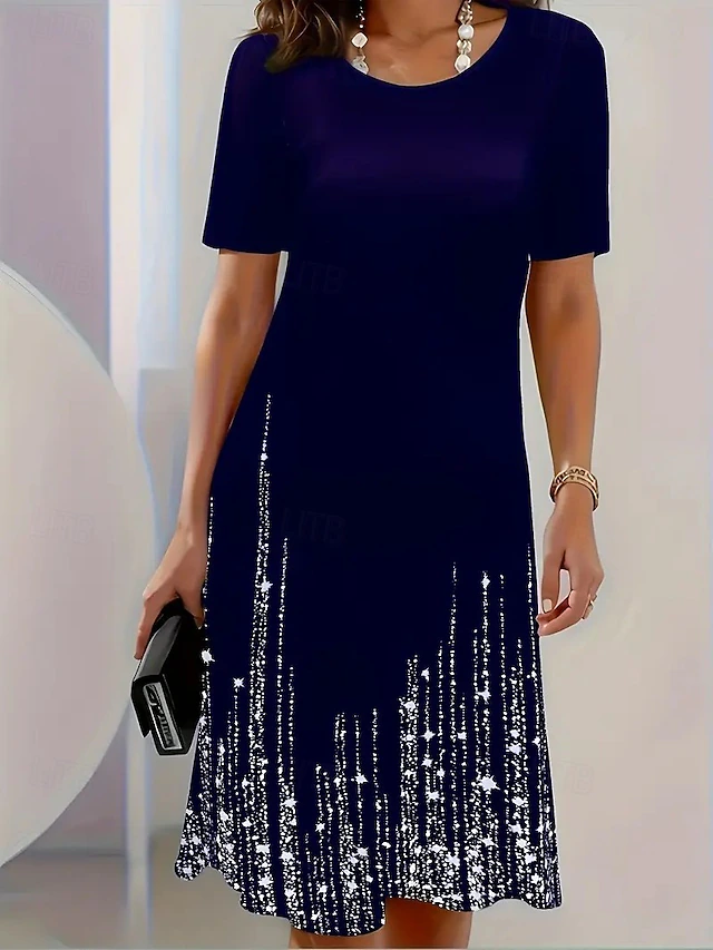 Ingrid | Shimmer-Hem Midi Klänning