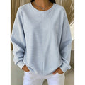 Corinna | Avslappnad Randig Sweatshirt