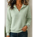 Annette | Texturerad Quarter-Zip Pullover