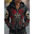 Willow | Skalle & Ros Halloween Zip-Up Hoodie