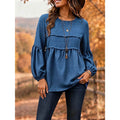 Rebecca | Avslappnad Peplum Blus