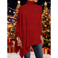 Evelyn | Draperad Asymmetrisk Turtleneck Topp