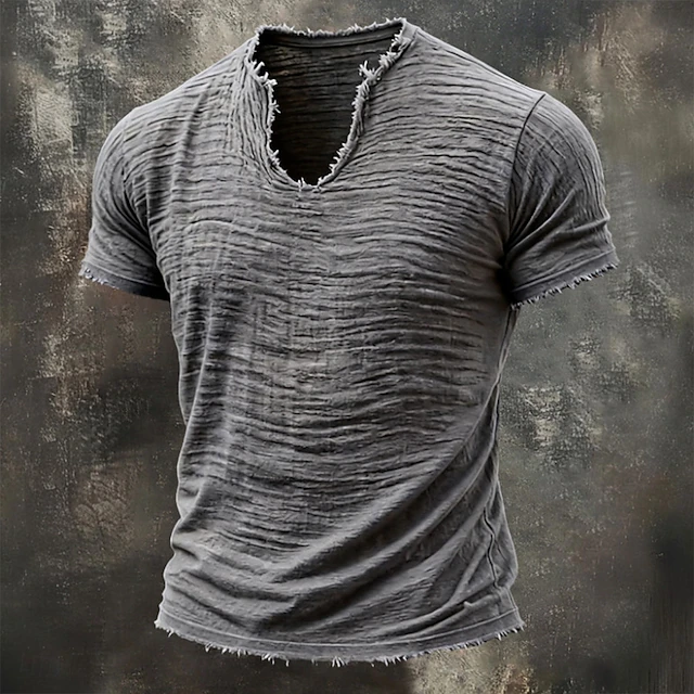 Wyatt | Robust Notch-Neck T-shirt