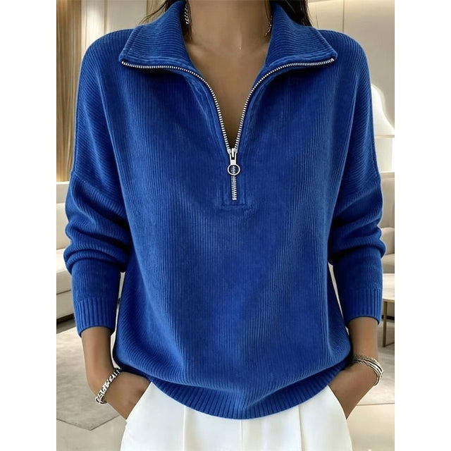 Georgina | Quarter-Zip Krage Pullover