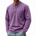 Blaine | Vintage Tvättad Henley Skjorta
