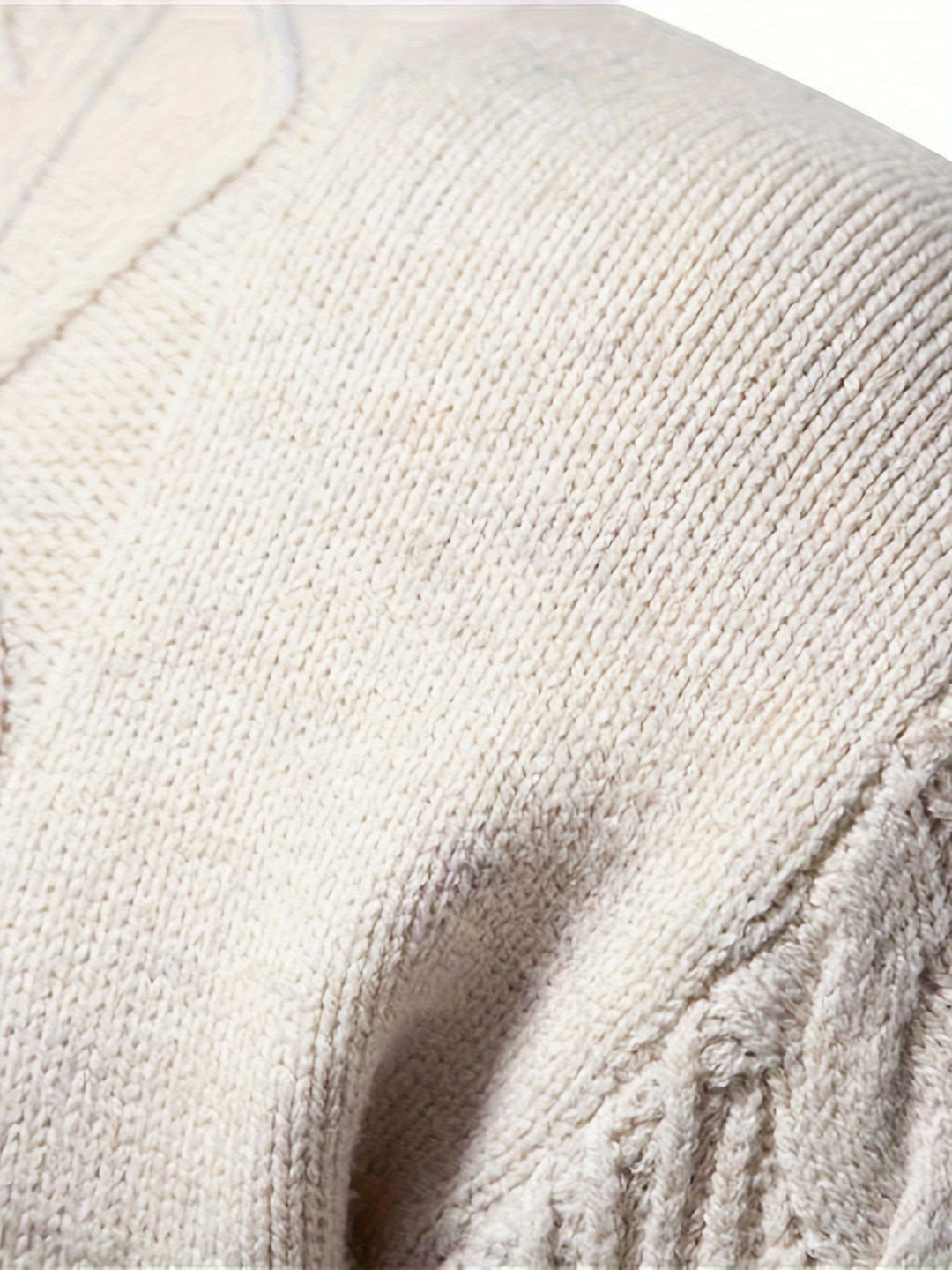 Simon | Texturerad Färgblock Sweater