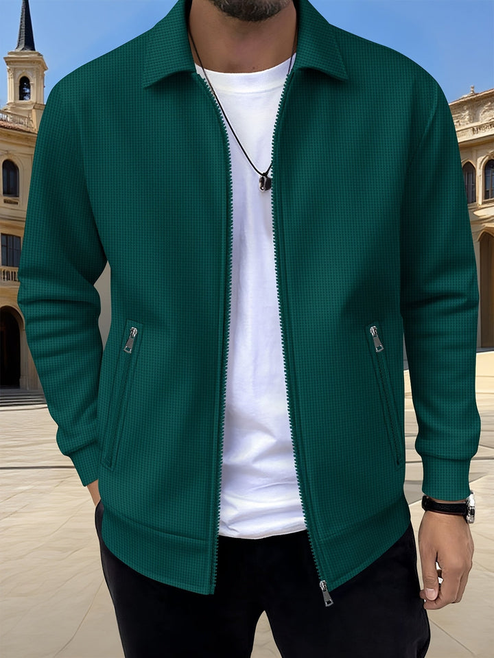 Cameron | Texturerad Zipjacka