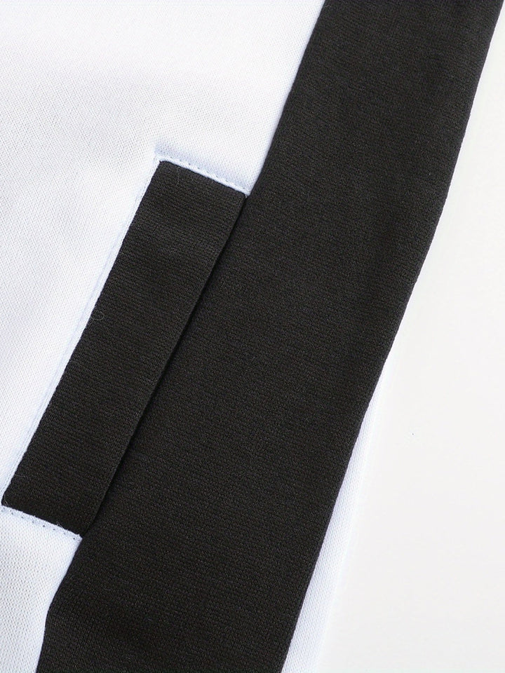 Bryce | Färgblock Zip-Up Huva Jacka