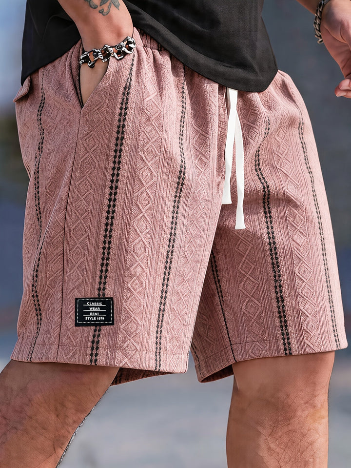 Nolan | Texturerade Drawstring Shorts
