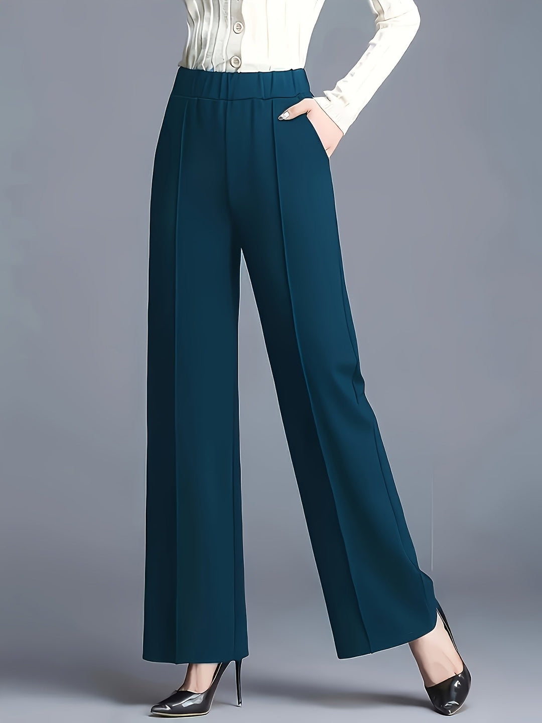 Claudia | Högmidjade Vida Byxor