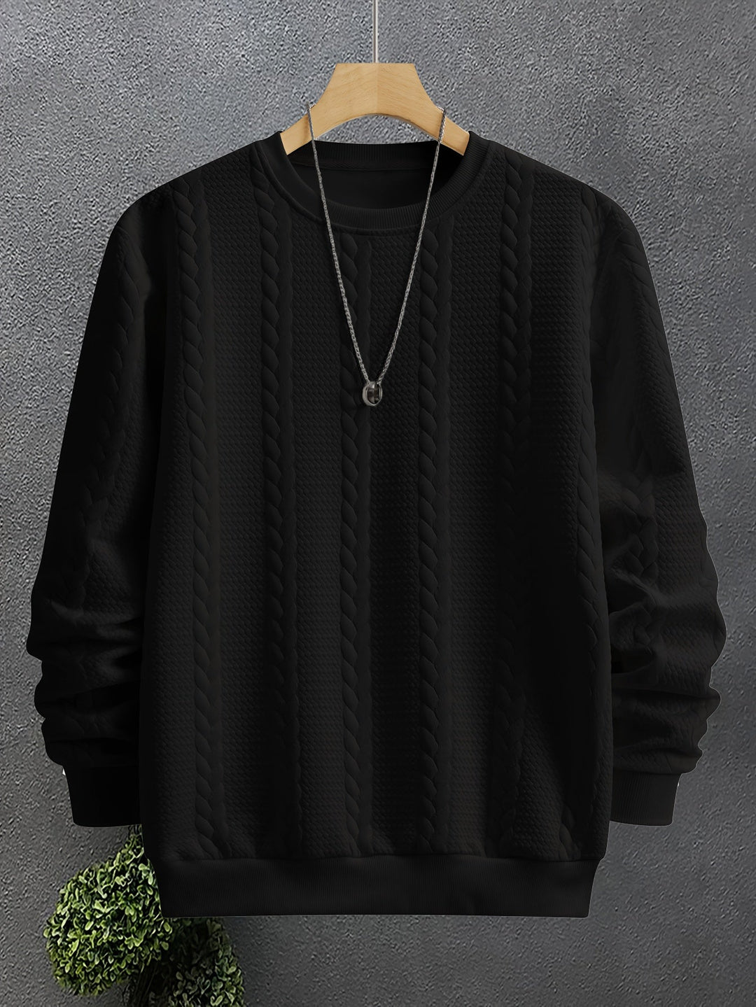 Thatcher | Texturerad Crew Neck Sweatshirt