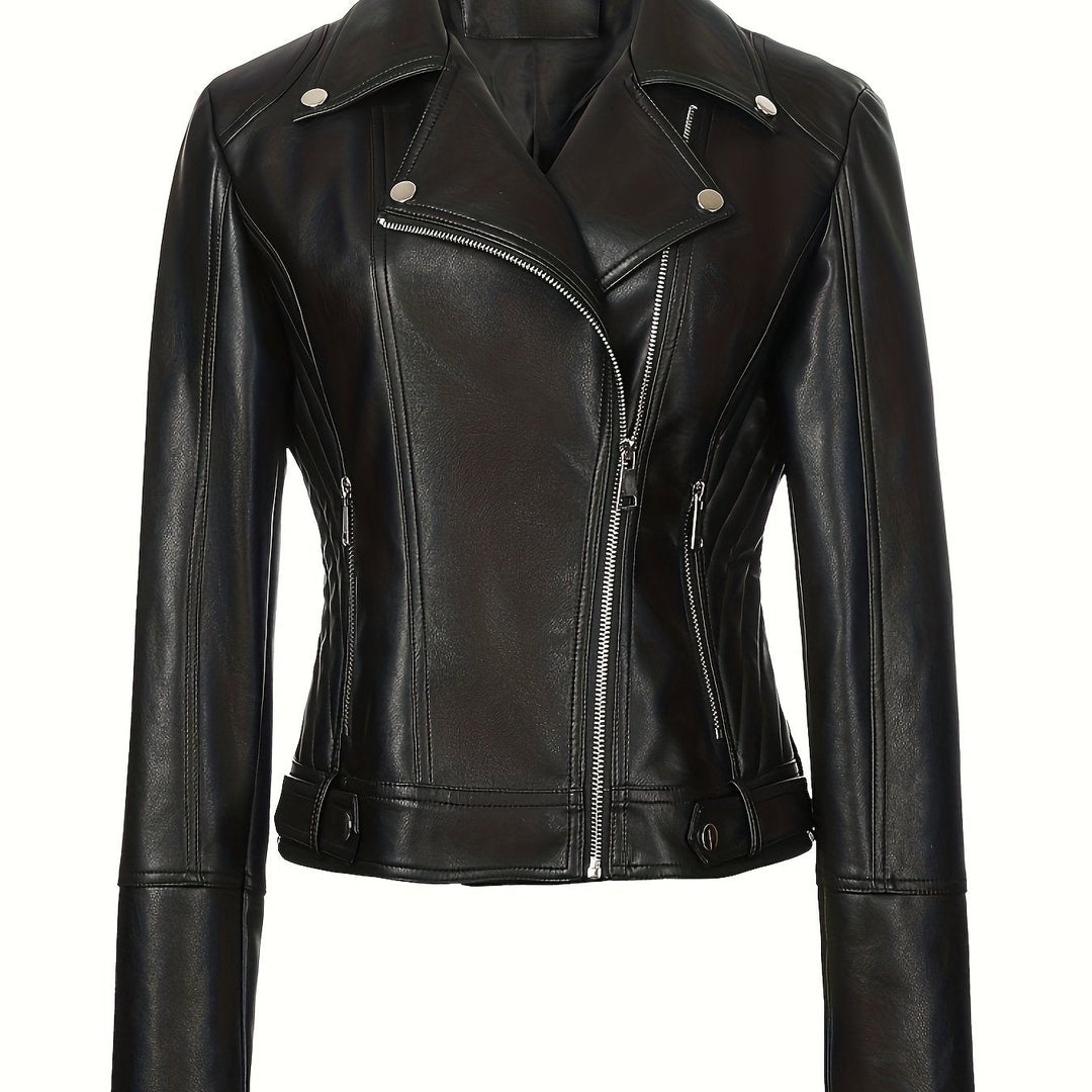 Mabel | Skulpterad Zip-Front Motojacka