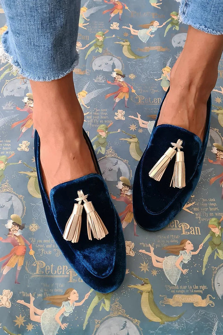 Faye | Klassisk Midnatt Elegans Tassel Loafer