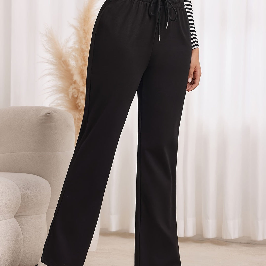 Colleen | Avslappnade Sweatpants med Rak Ben