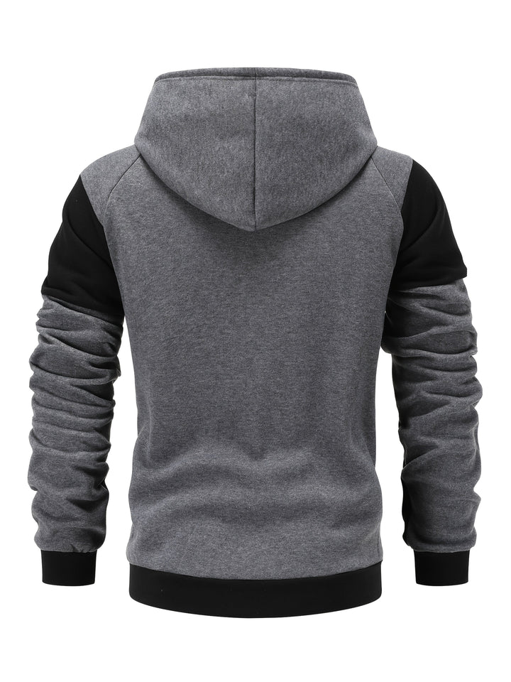 Bryce | Färgblock Zip-Up Huva Jacka