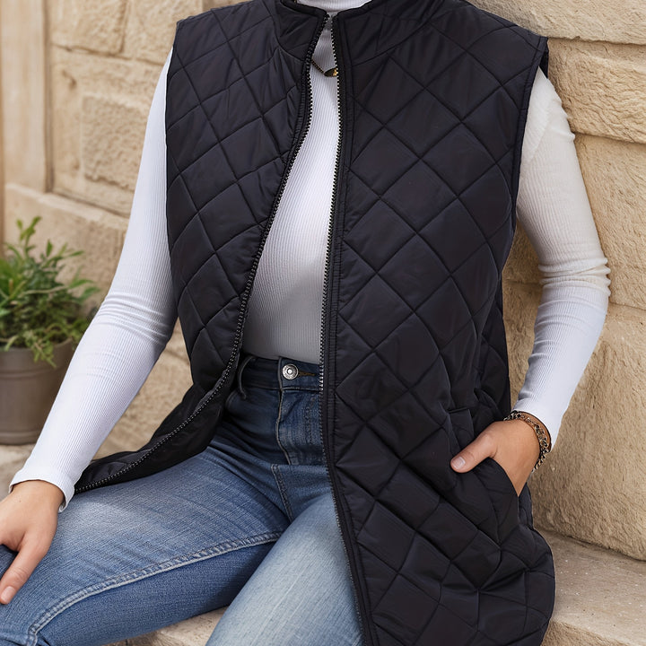 Eileen | Diamantquiltad Långväst