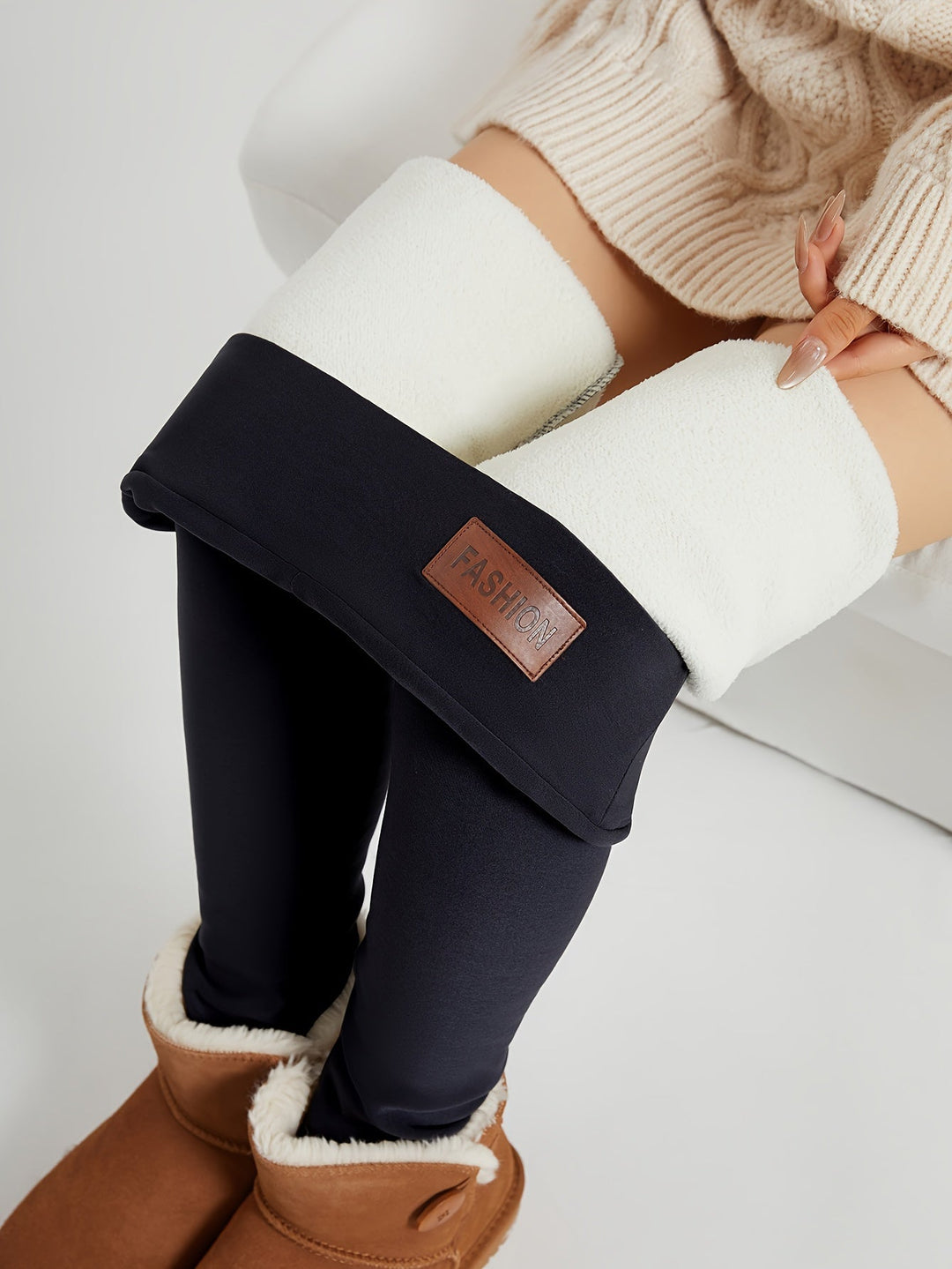 Lorna | Högmidjade Mysiga Vinterleggings
