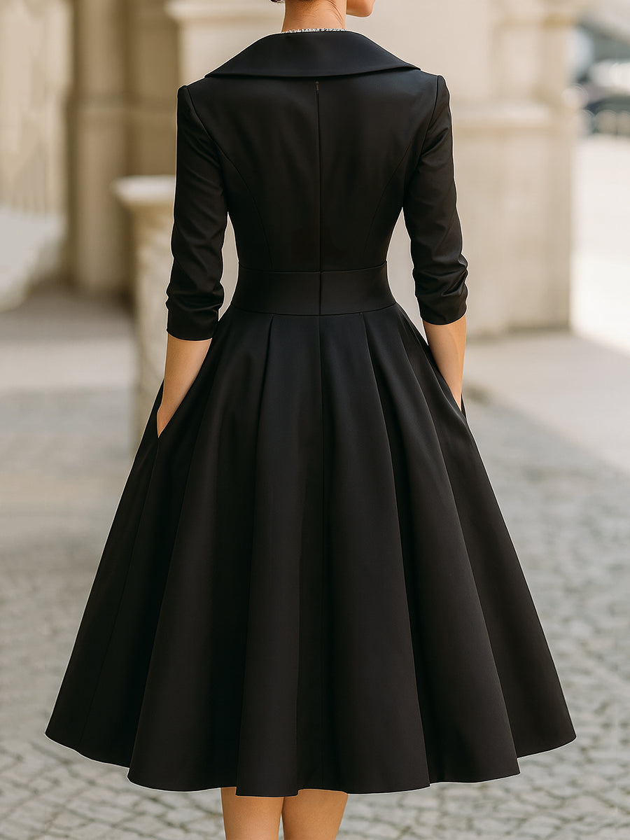Coraline | Elegant V-ringad kvällsklänning