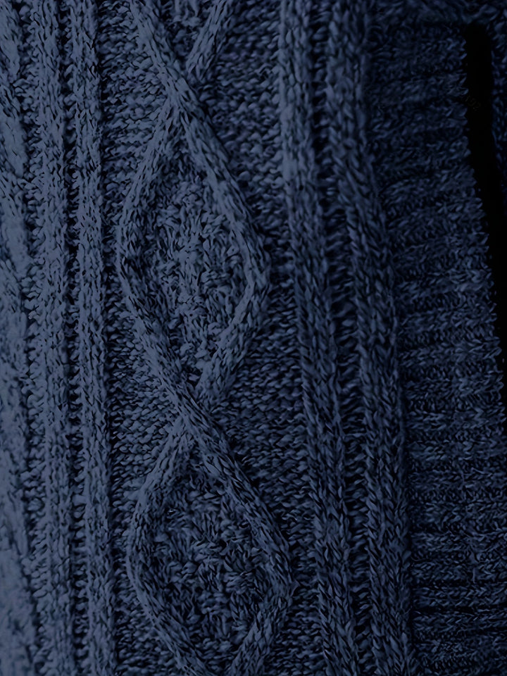 Walter | Texturerad Heldragkedja Cardigan