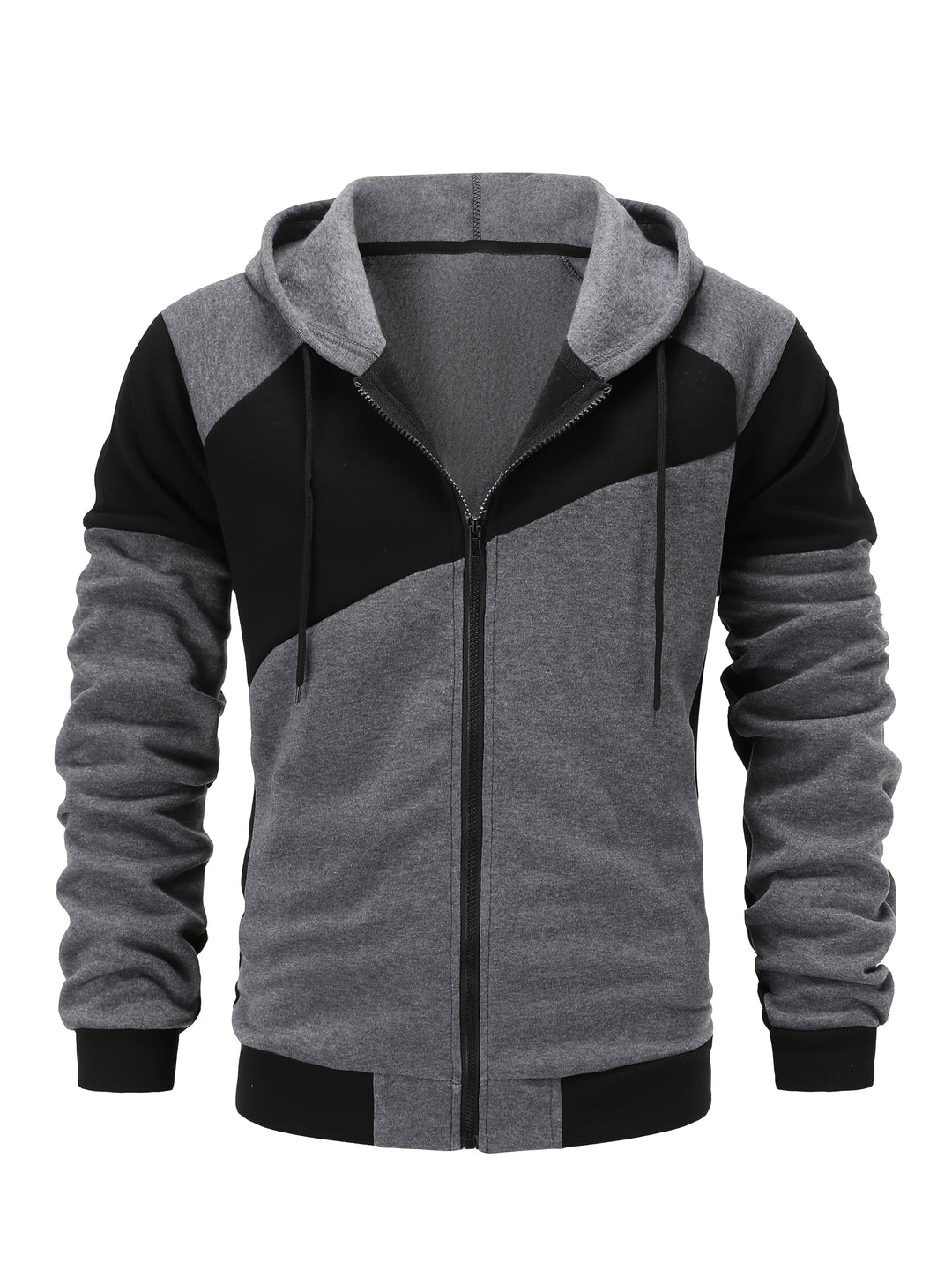 Bryce | Färgblock Zip-Up Huva Jacka