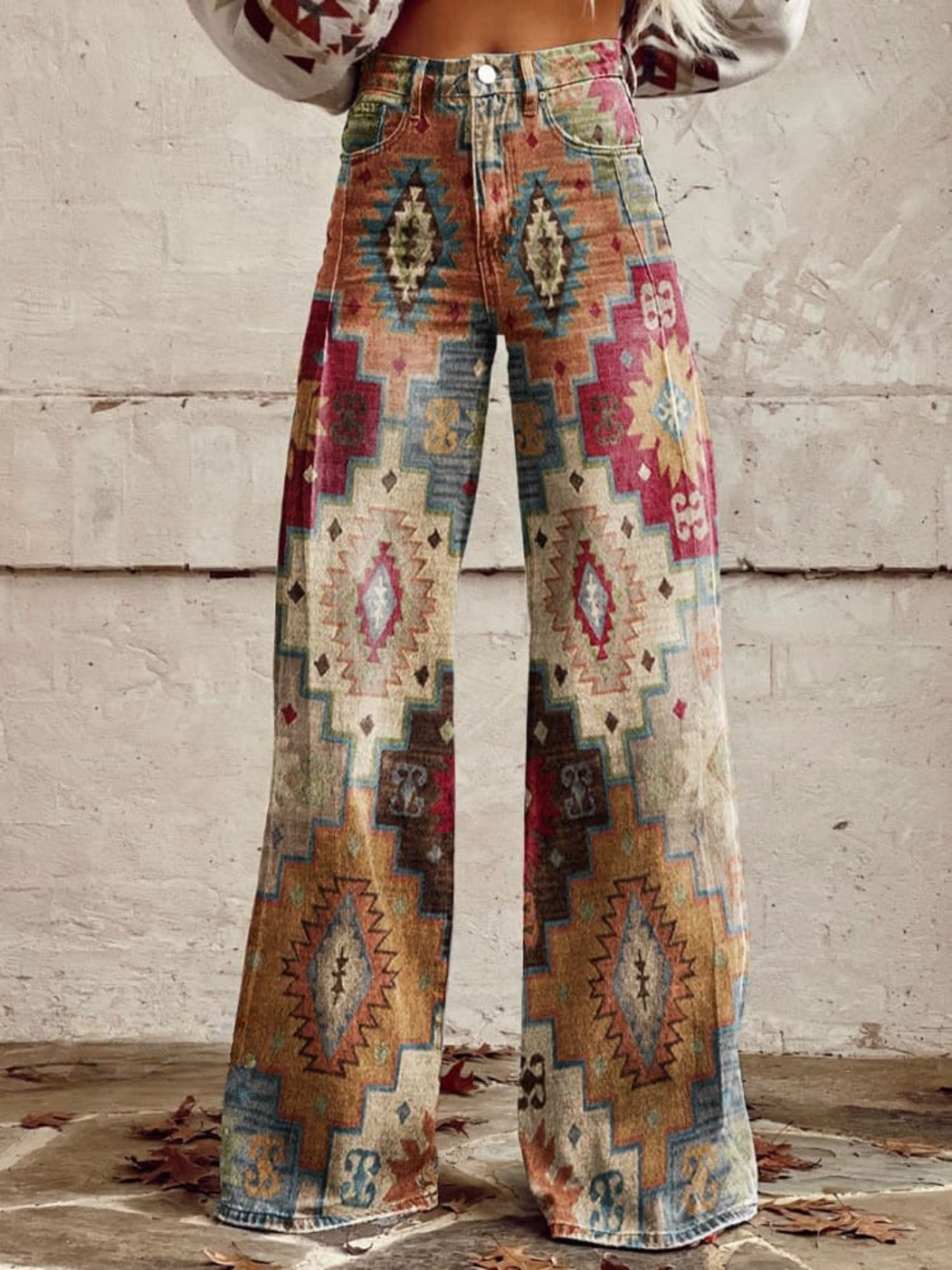 Leonora | Stiliga Retro Eleganta Byxor