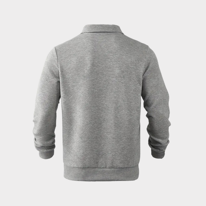 Hudson | Texturerad Halvdragkedja Pullover