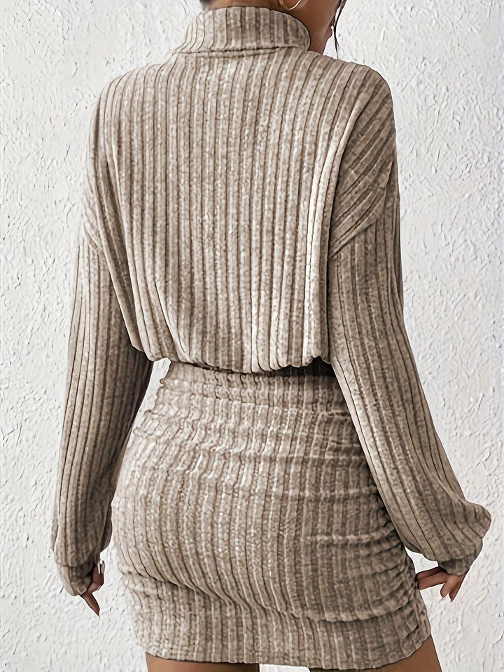 Judith | Ribbad Draperad Klänning