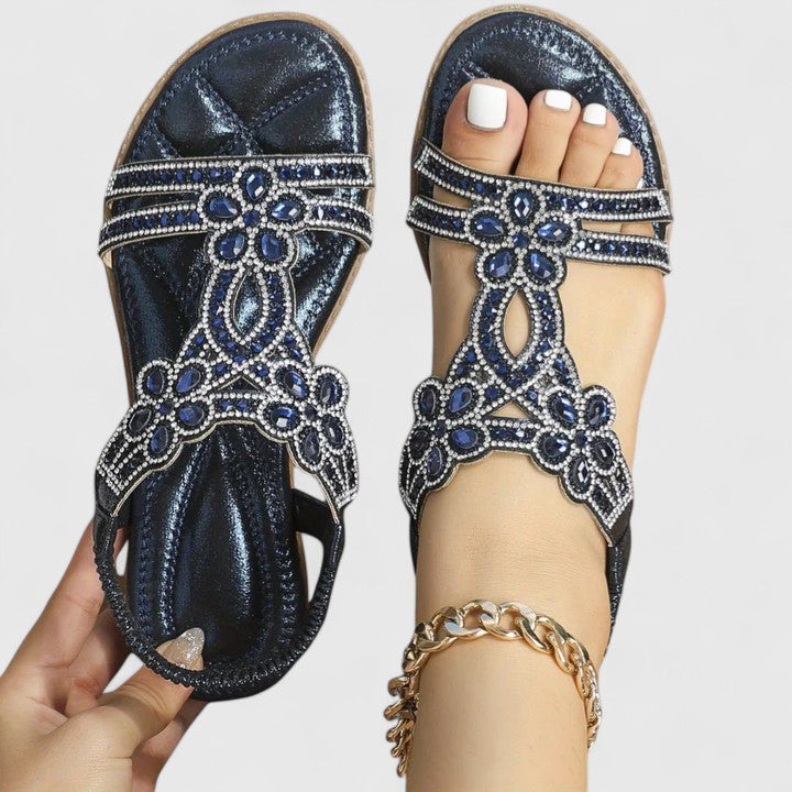 Rebecca | Eleganta Ortopediska Pärl Sandaler