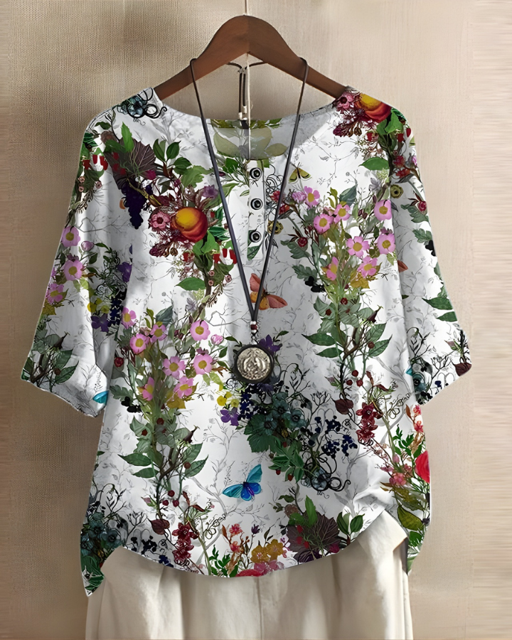 Fiona | Avslappnad Sommar Boho Top