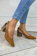 Darlene | Stilsäkra Slingback Klackar med Leopardtryck